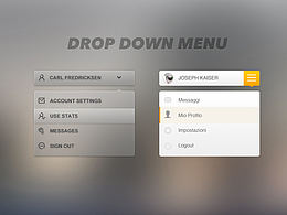 Drop down menu