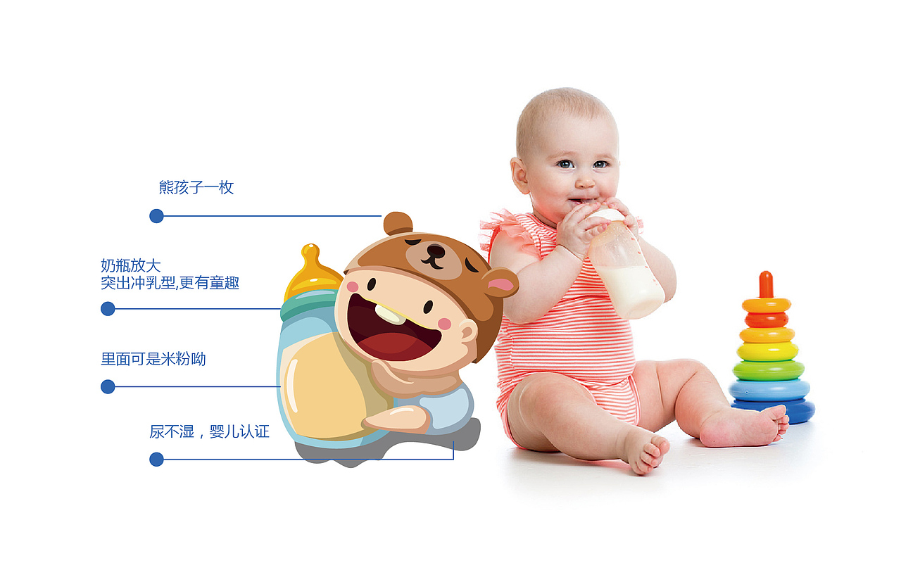 益佳儿童米粉（图ZNzQzMzQ2OTY=） - 包装 - 站酷设计师小凯旋儿原创素材 - 站酷ZCOOL