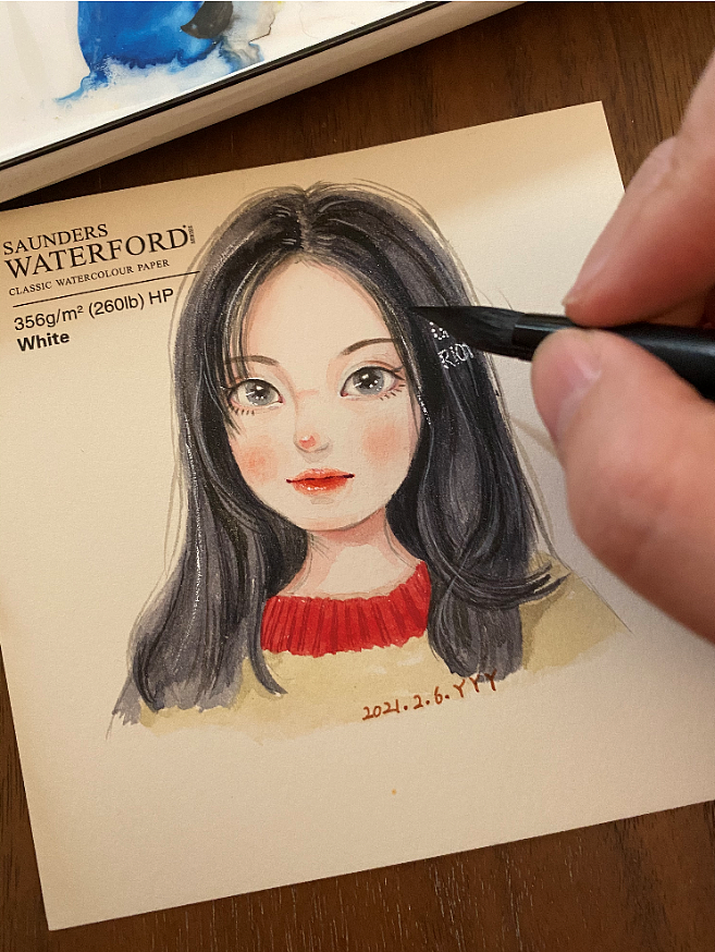 原创水彩人物，可可爱爱的小可人儿（图ZMjU1MDA1NTQ4） - 绘画 - 站酷设计师Z65470326原创素材 - 站酷ZCOOL