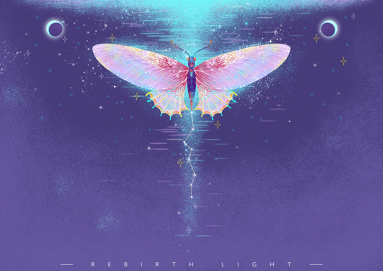 ETIN插画 | 我坠入大海·拥抱一个梦