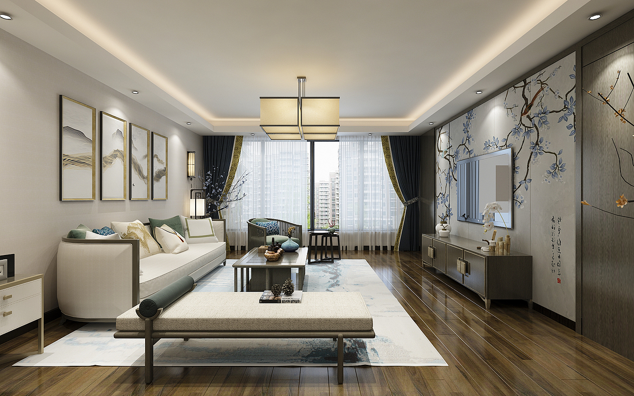 鞍山方林装饰复式客厅装修效果图片