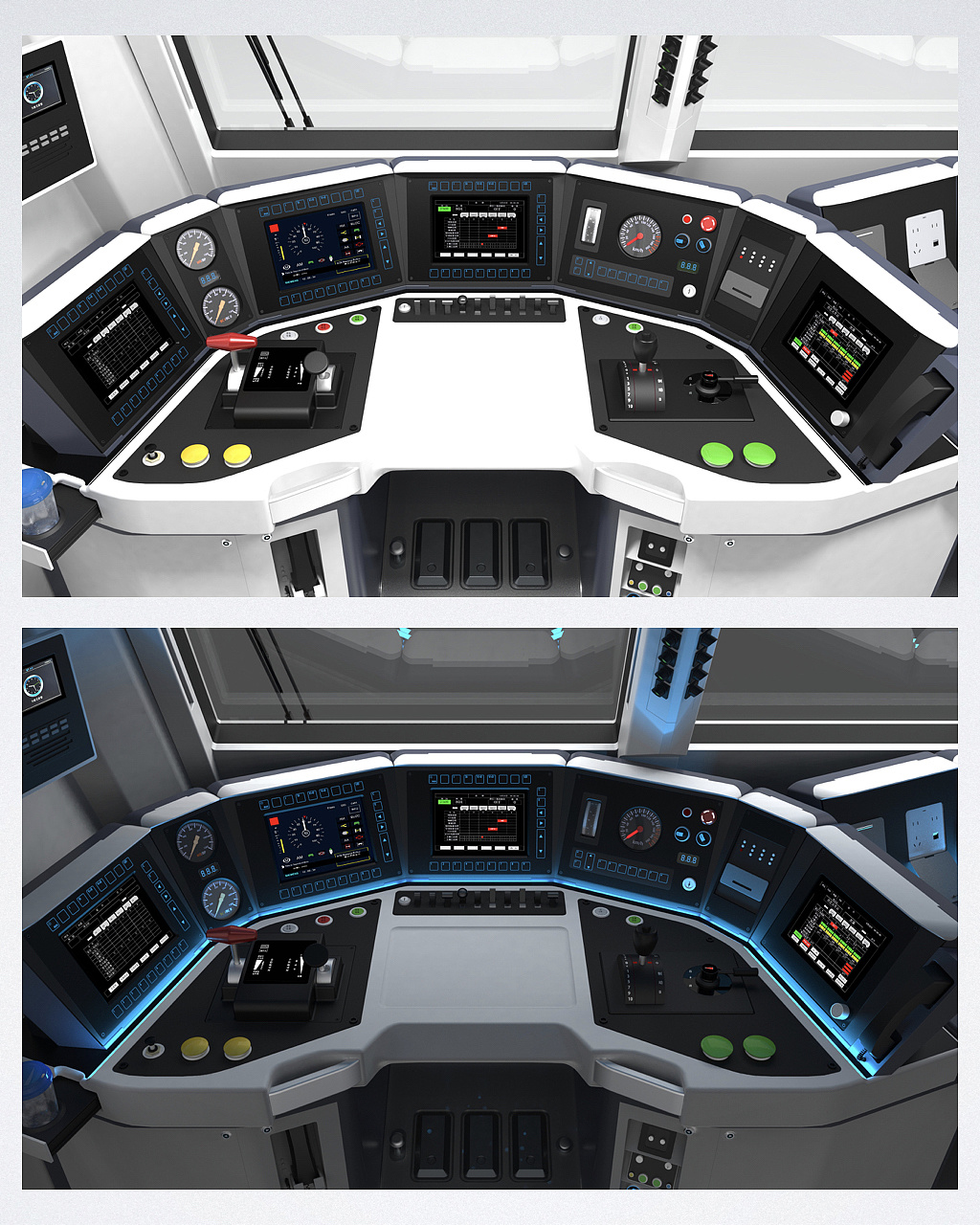 中车大连HXD3D电力机车 – 司机室改良设计 – Kevin Chan