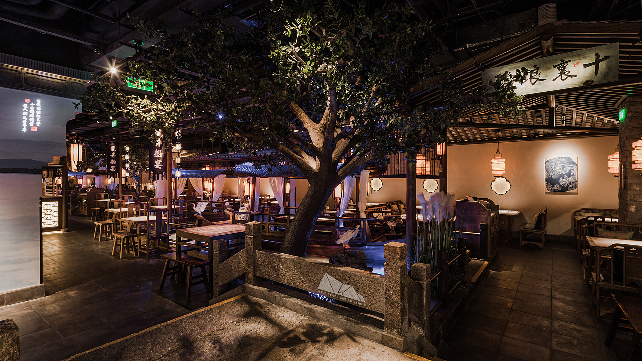 绿茶中餐厅北京店室内空间
