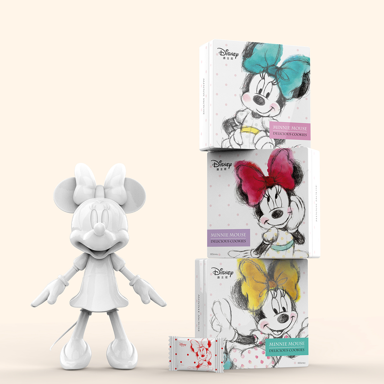 disney Minnie-双色饼干