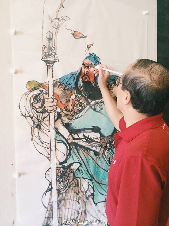 国画 关公（图ZOTc4MDA3OTY=） - 绘画 - 站酷设计师王可伟原创素材 - 站酷ZCOOL