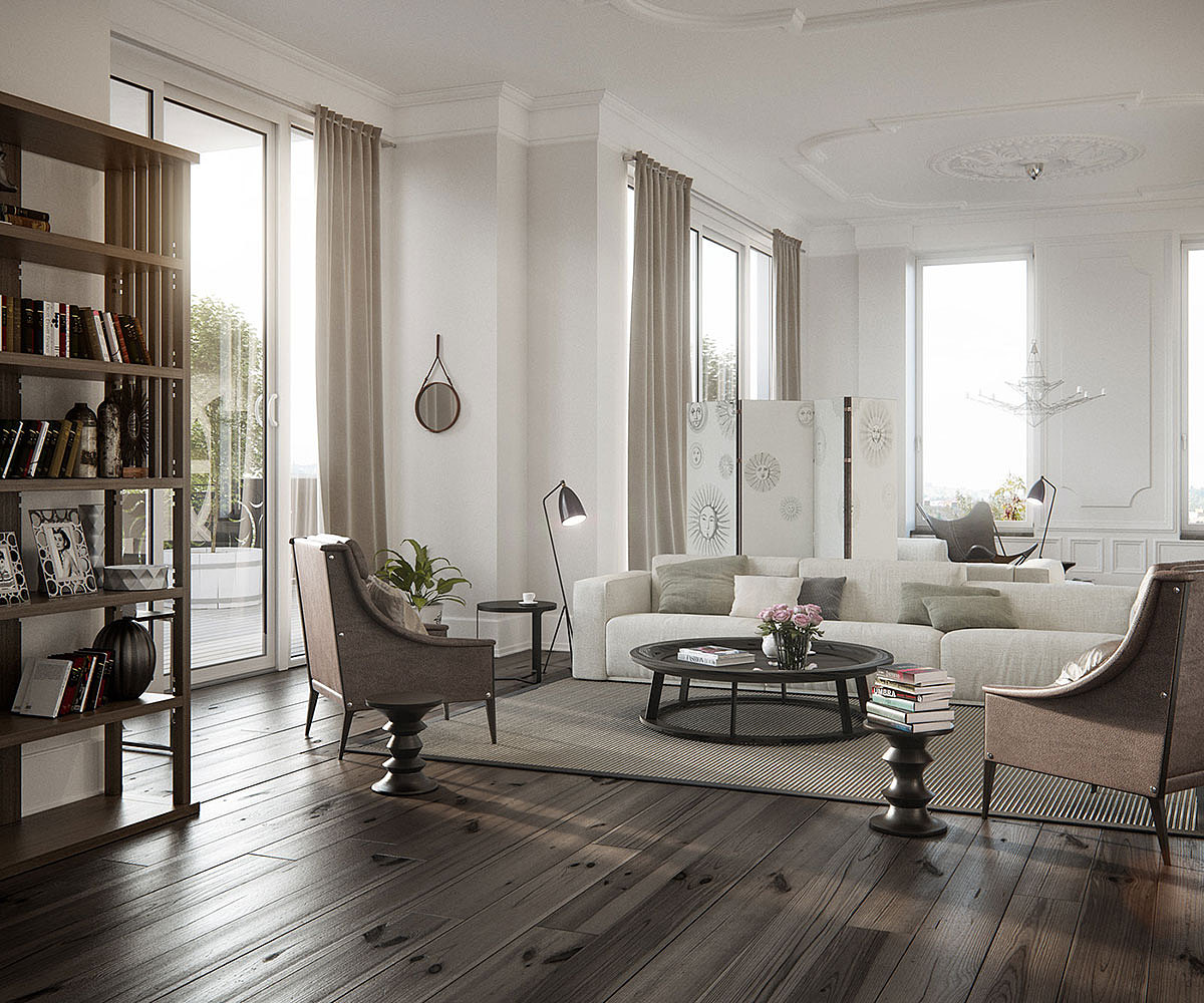 ZINGVR 室内设计CGI作品:顶楼楼阁