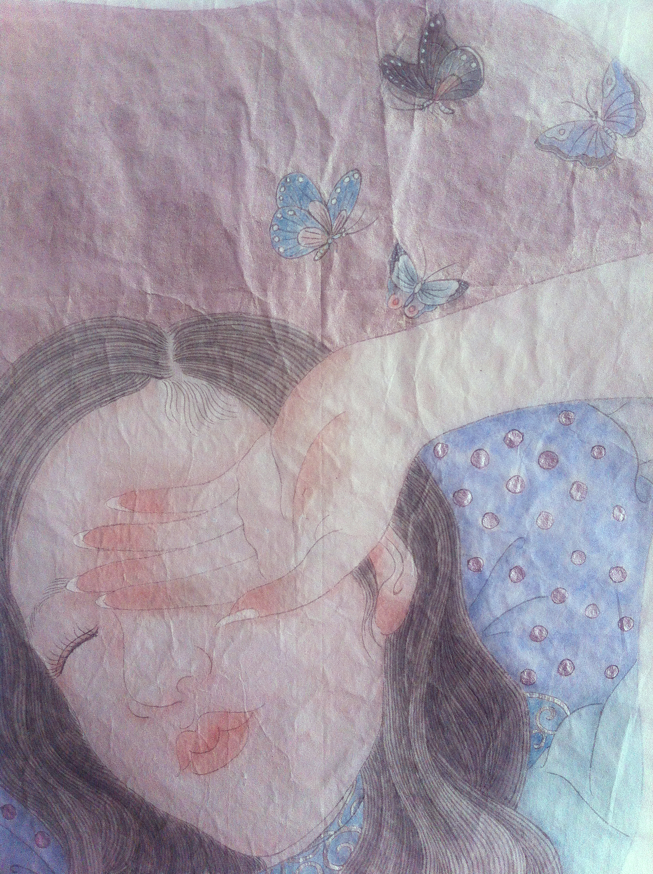 工笔小美女（图ZMjA0NjM3NDg=） - 绘画 - 站酷设计师付浩原创素材 - 站酷ZCOOL