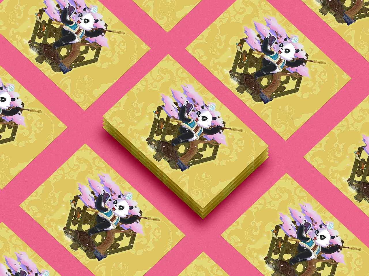 熊猫形象IP（图ZMjE3MDQzMzI0） - 商业插画 - 站酷设计师养牛村村长原创素材 - 站酷ZCOOL