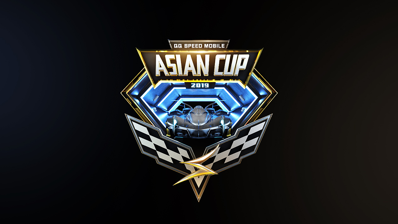 qq飞车手游亚洲杯赛事logo演绎