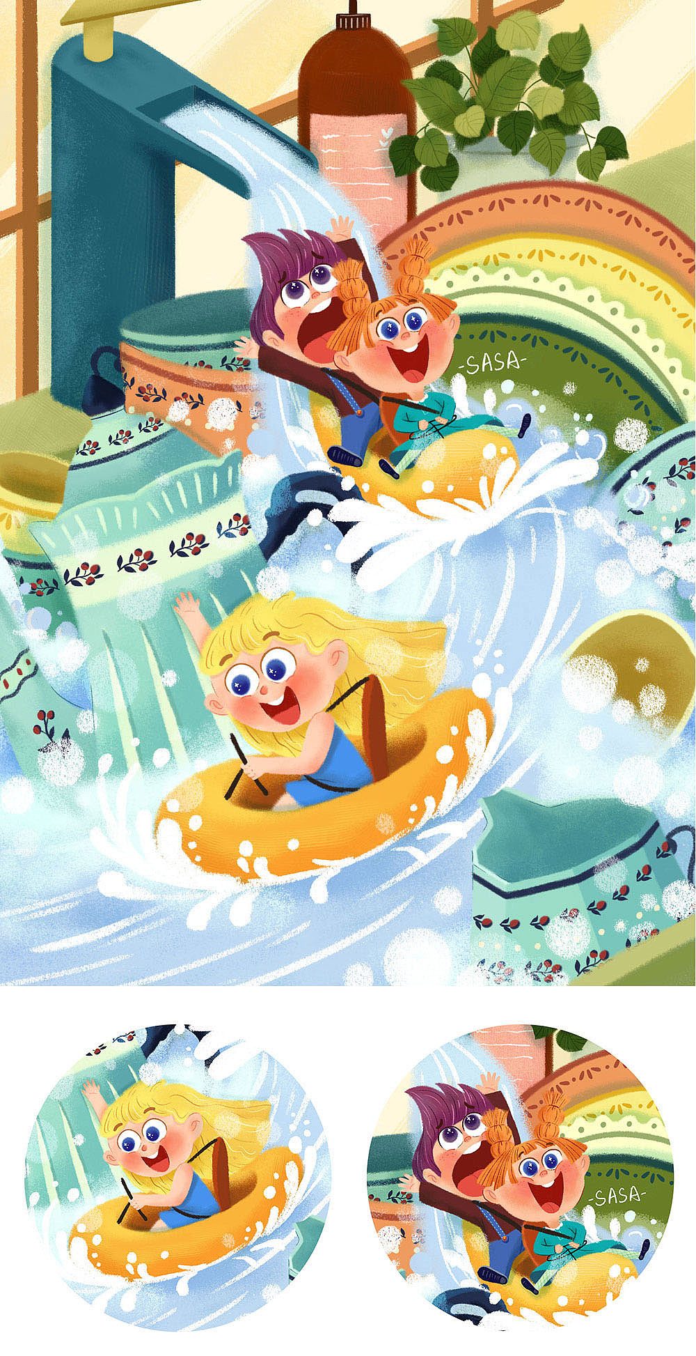 2019插画总结（图ZMTkyNDY2NjM2） - 儿童插画 - 站酷设计师sasa五小桃原创素材 - 站酷ZCOOL