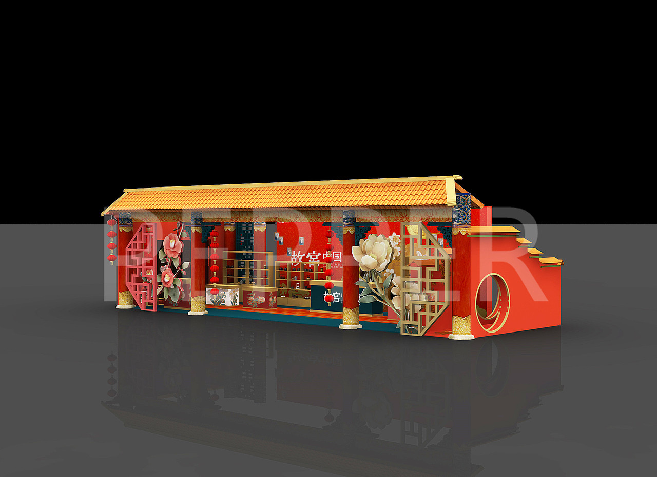 故宫文创快闪店效果图设计（图ZMTg1OTk5NTQw） - 其他三维 - 站酷设计师pepper1110原创素材 - 站酷ZCOOL