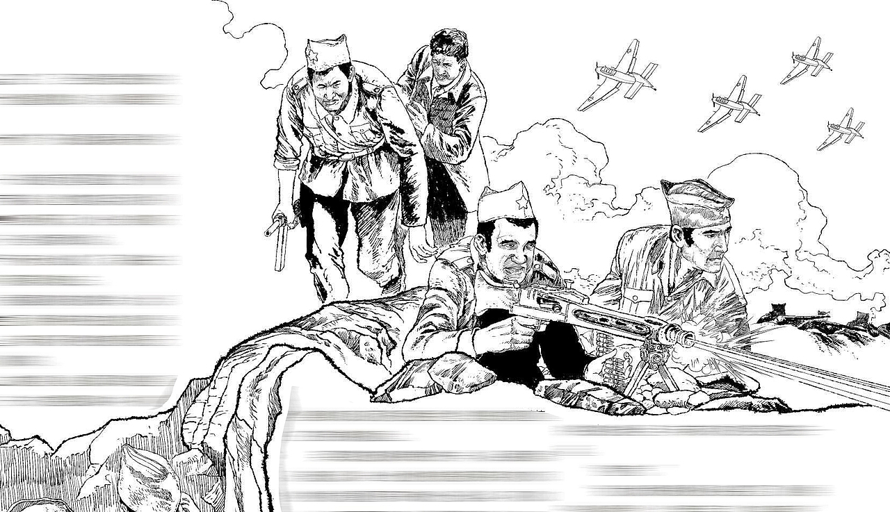 连环画，写实漫画线稿，写实黑白插画，写实插画，肖刚（图ZMTcxMzQwNDcy） - 商业插画 - 站酷设计师肖刚漫画原创素材 - 站酷ZCOOL