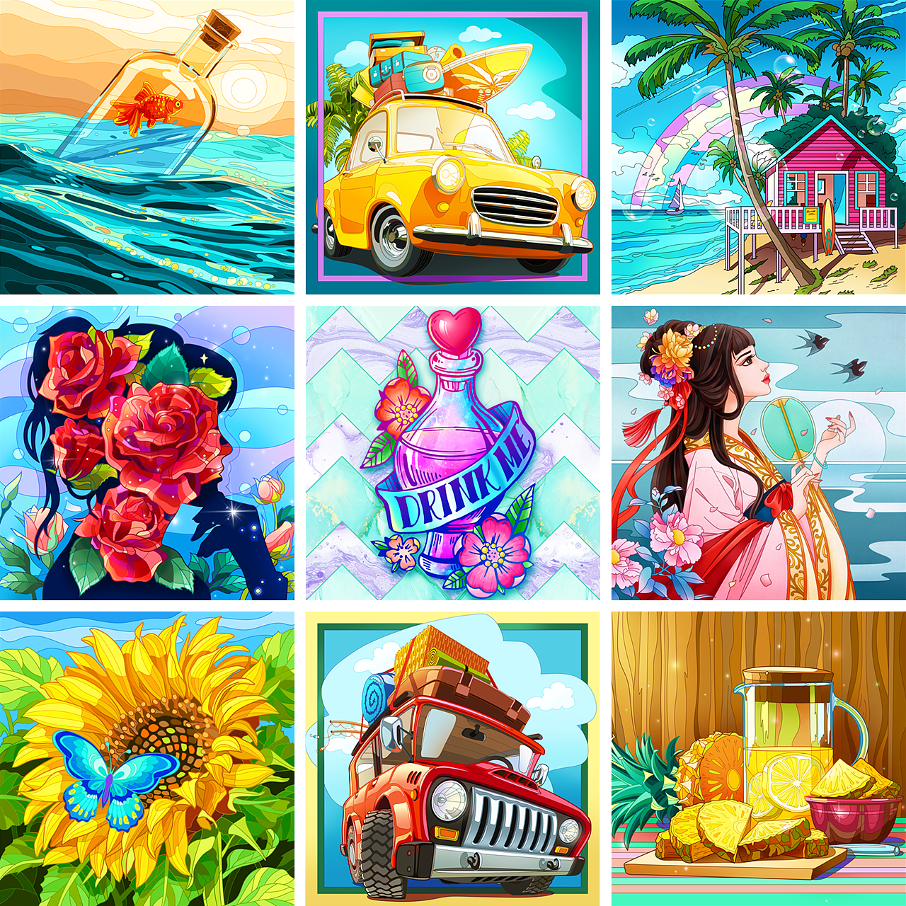 2019-2020 | COLORSCAPES | 产品图鉴(图ZMjE2MTI2NTY0) - 艺术插画 - 站酷设计师阿侯原创素材 - 站酷ZCOOL