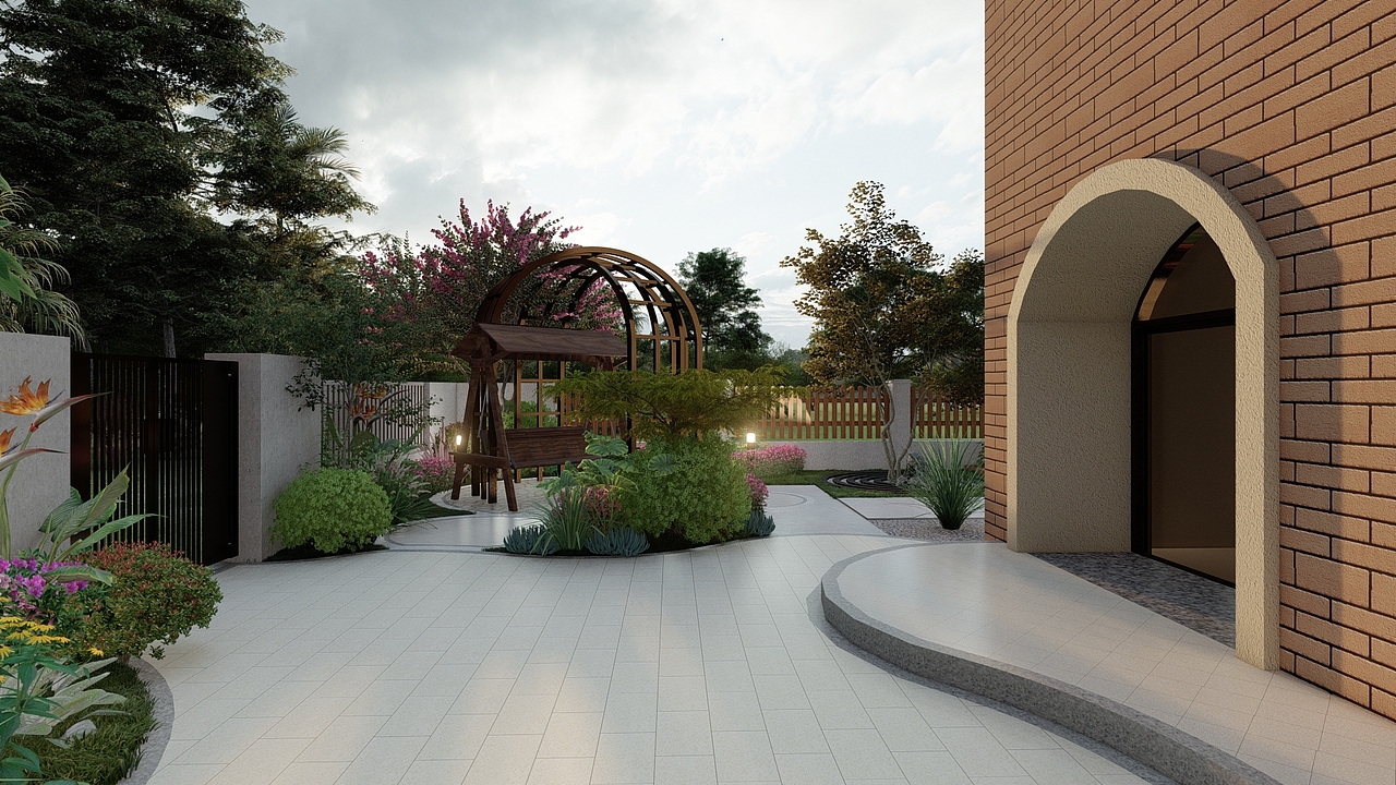 重庆渝北300平现代中式花园（纯设计）（图ZMjQ3MzM1NTcy） - 景观设计 - 站酷设计师TchWu景观设计原创素材 - 站酷ZCOOL