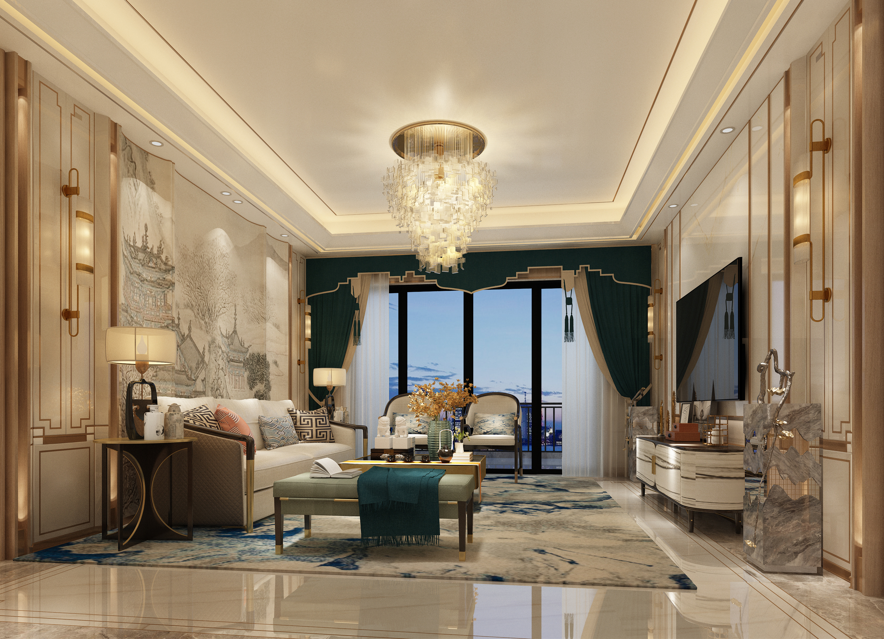 玖壹设计-新亚洲风板房