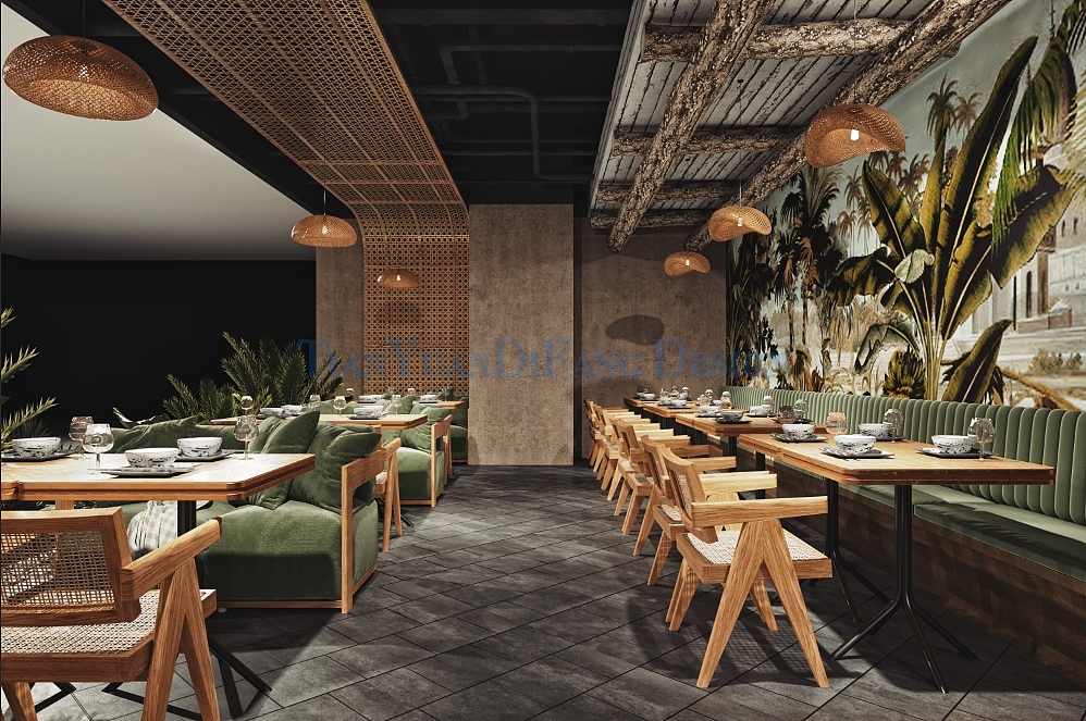东莞泰国东南亚料理餐厅（图ZMjI4MDgwMjQ4） - 家装设计 - 站酷设计师东莞市天圆地方设原创素材 - 站酷ZCOOL