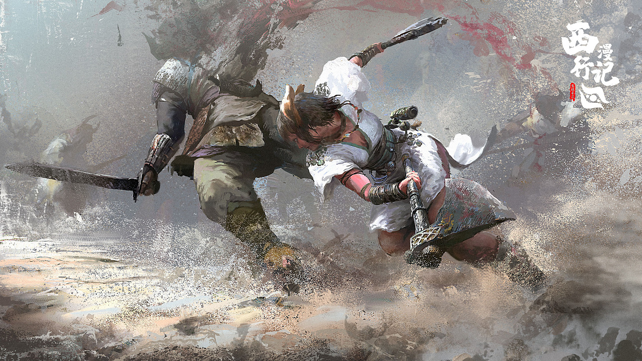 概念速途系列:《西行漫记》#08-斗魔3(4h)|插画|概念设定|迟宝林