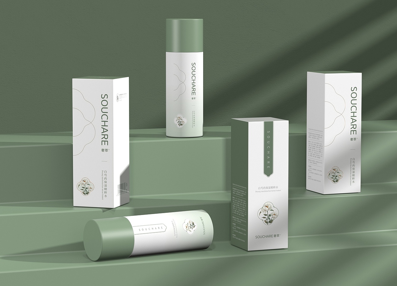 白芍药精粹水-包装设计（图ZMjc3NDgwNDM2） - 包装 - 站酷设计师野区喝酒原创素材 - 站酷ZCOOL