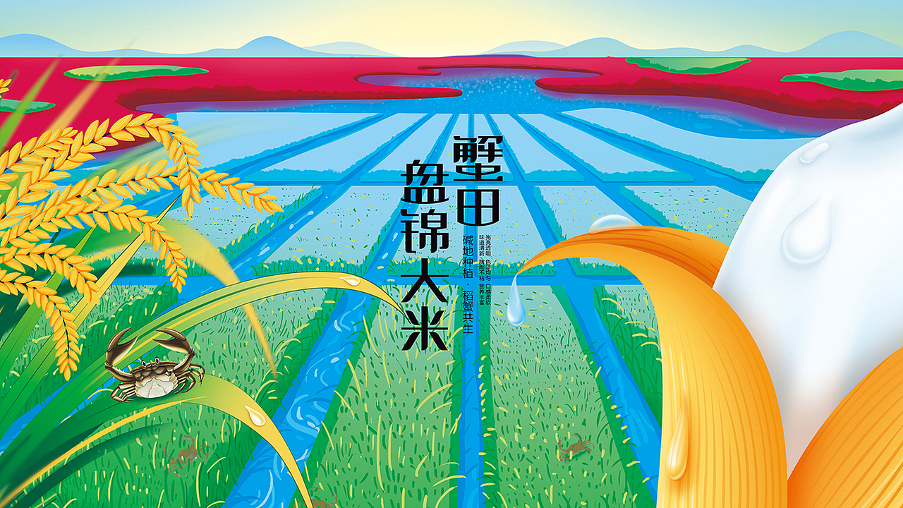 盘锦鲜大米、五常大米包装设计公司，东北大米包装设计（图ZMjI0OTgxNTgw） - 包装 - 站酷设计师南风盛世品牌设计原创素材 - 站酷ZCOOL