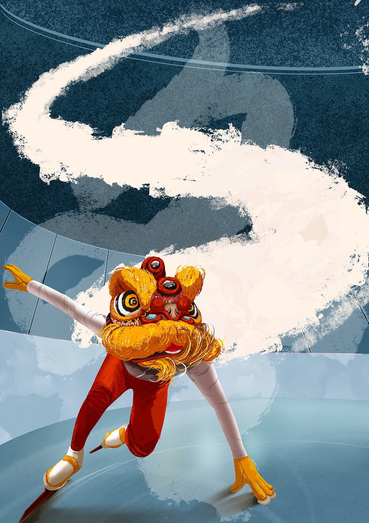冬日醒狮（图ZMzE5NTE1MjA0） - 创作习作 - 站酷设计师Suika_nan原创素材 - 站酷ZCOOL