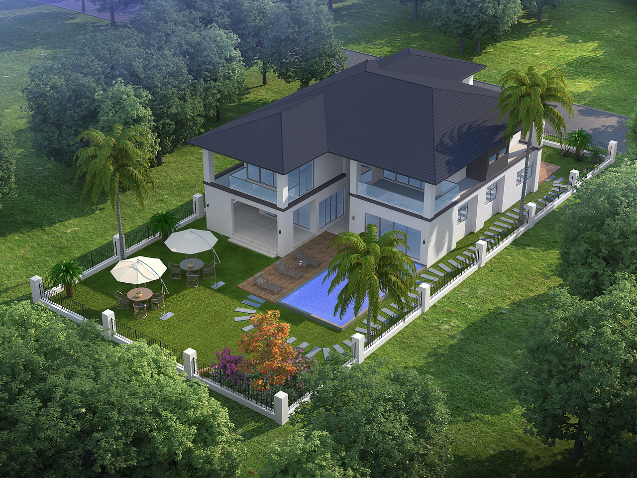 自建房别墅透鸟瞰合集