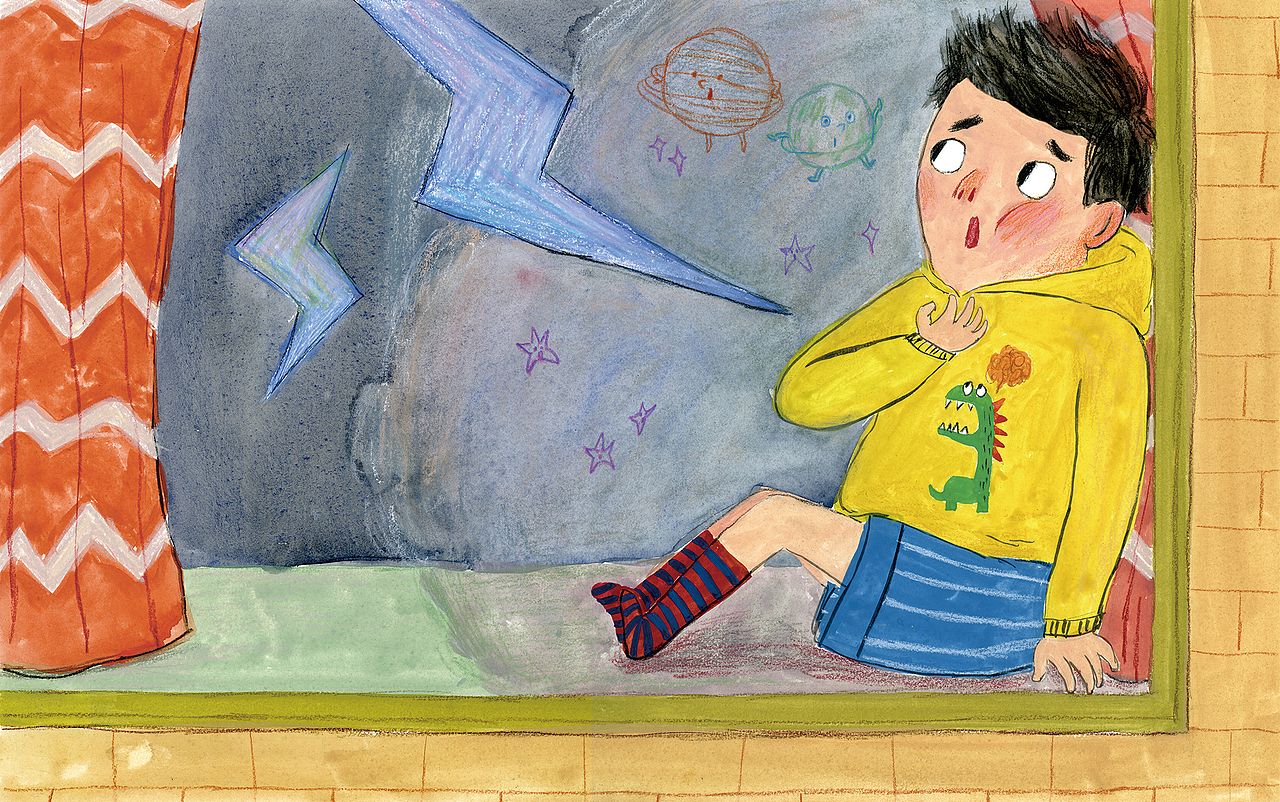 《我没听见你说话-给男孩的情绪管理绘本》(节选）（图ZMjY3ODIyMTA0） - 儿童插画 - 站酷设计师ZOOEYYYYYY原创素材 - 站酷ZCOOL