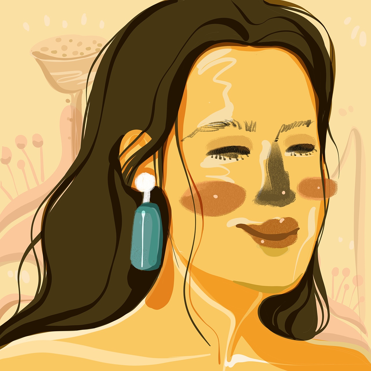 procreate插画头像（图ZMjIzNDUxNjIw） - 创作习作 - 站酷设计师Jane彭彭原创素材 - 站酷ZCOOL