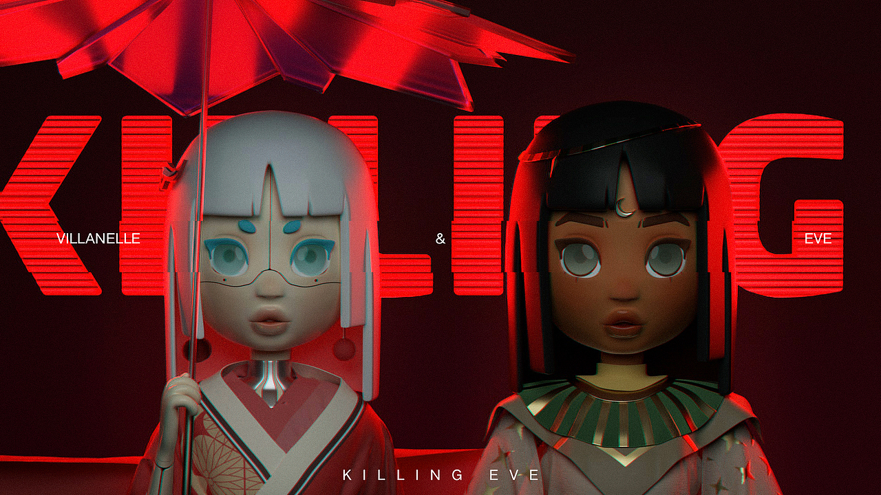 多重宇宙 | 双姝 - Eve & Villanelle（图ZMzA3MTM4OTEy） - 人物/生物 - 站酷设计师不懒哈哈原创素材 - 站酷ZCOOL