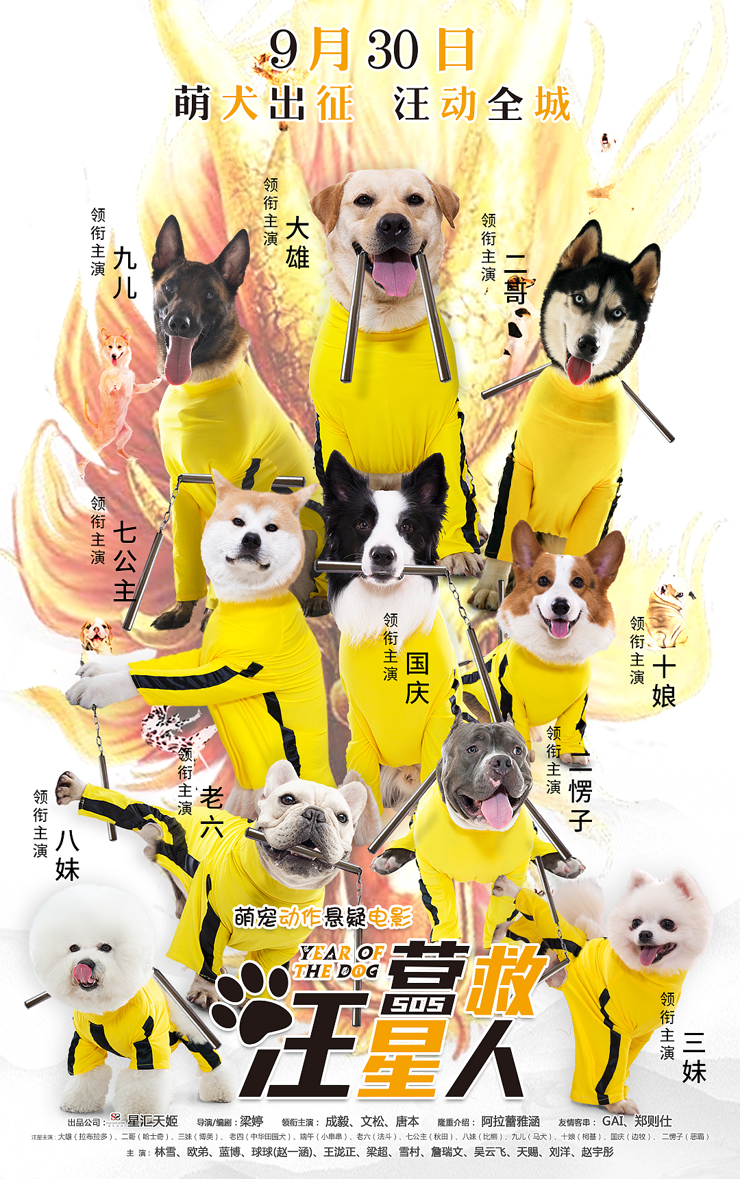 《营救汪星人》李小龙系列海报