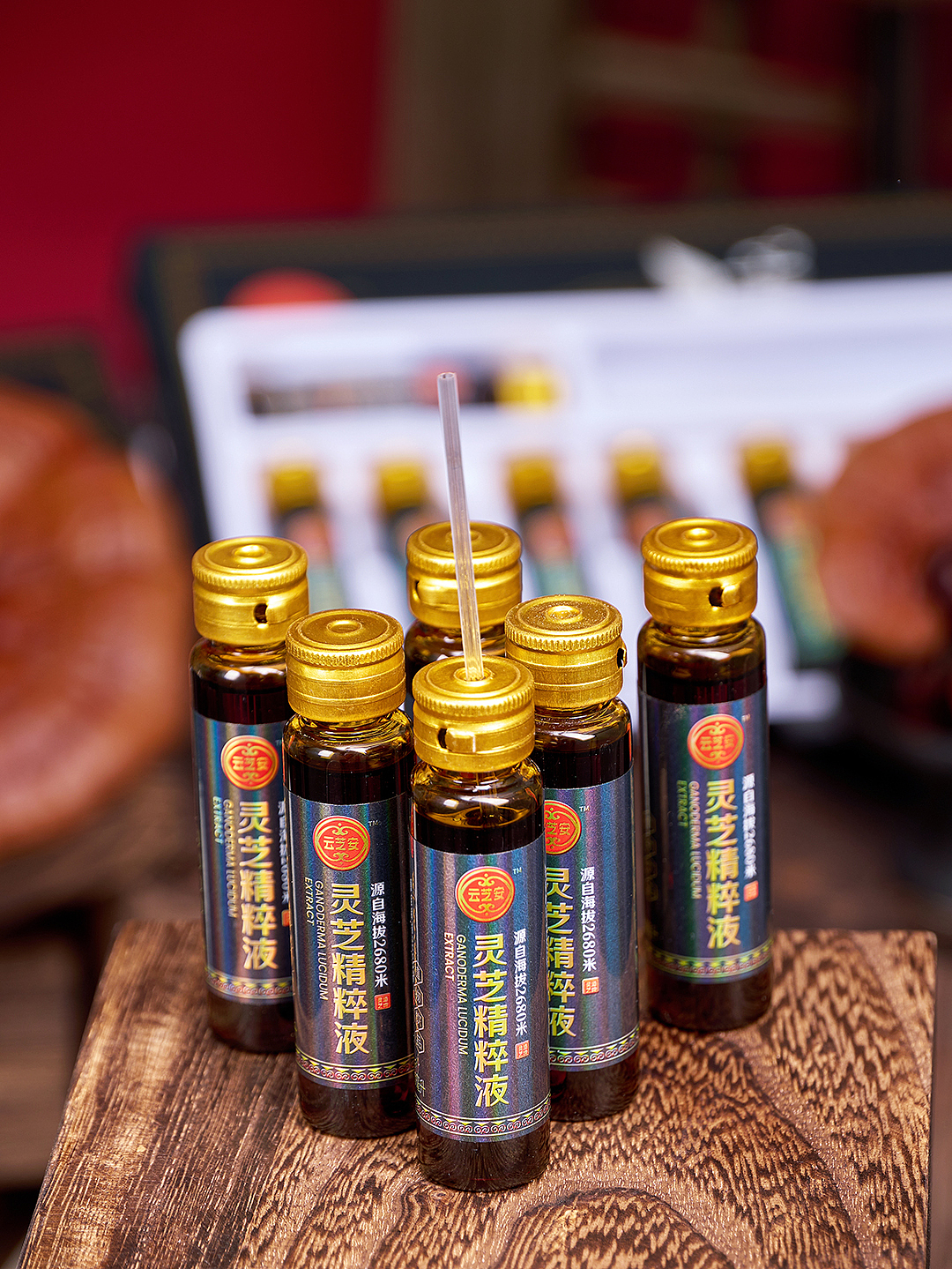 灵芝口服液拍摄（图ZMzczMDIzMzgw） - 产品摄影 - 站酷设计师有益食摄原创素材 - 站酷ZCOOL