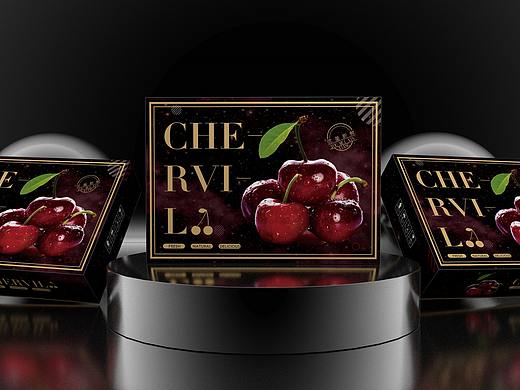 车厘子梦幻星空包装盒、水果包装盒、橙子梨子橘子苹果