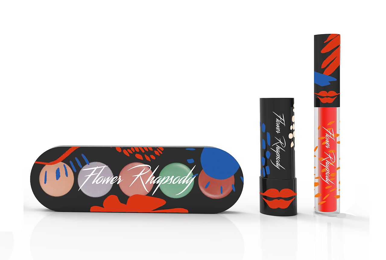 眼影盘与唇釉（图ZMTg4MTI4NDU2） - 包装 - 站酷设计师AFLOWER花猪原创素材 - 站酷ZCOOL