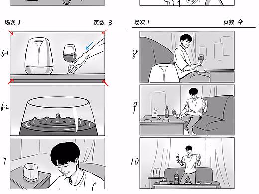 红酒广告分镜