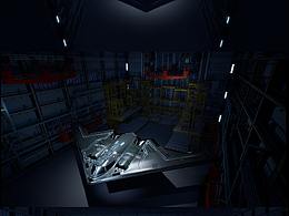 UE4机库小场景与B2轰炸机