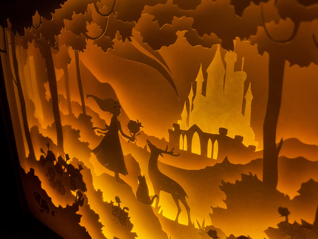 近期的光影纸雕