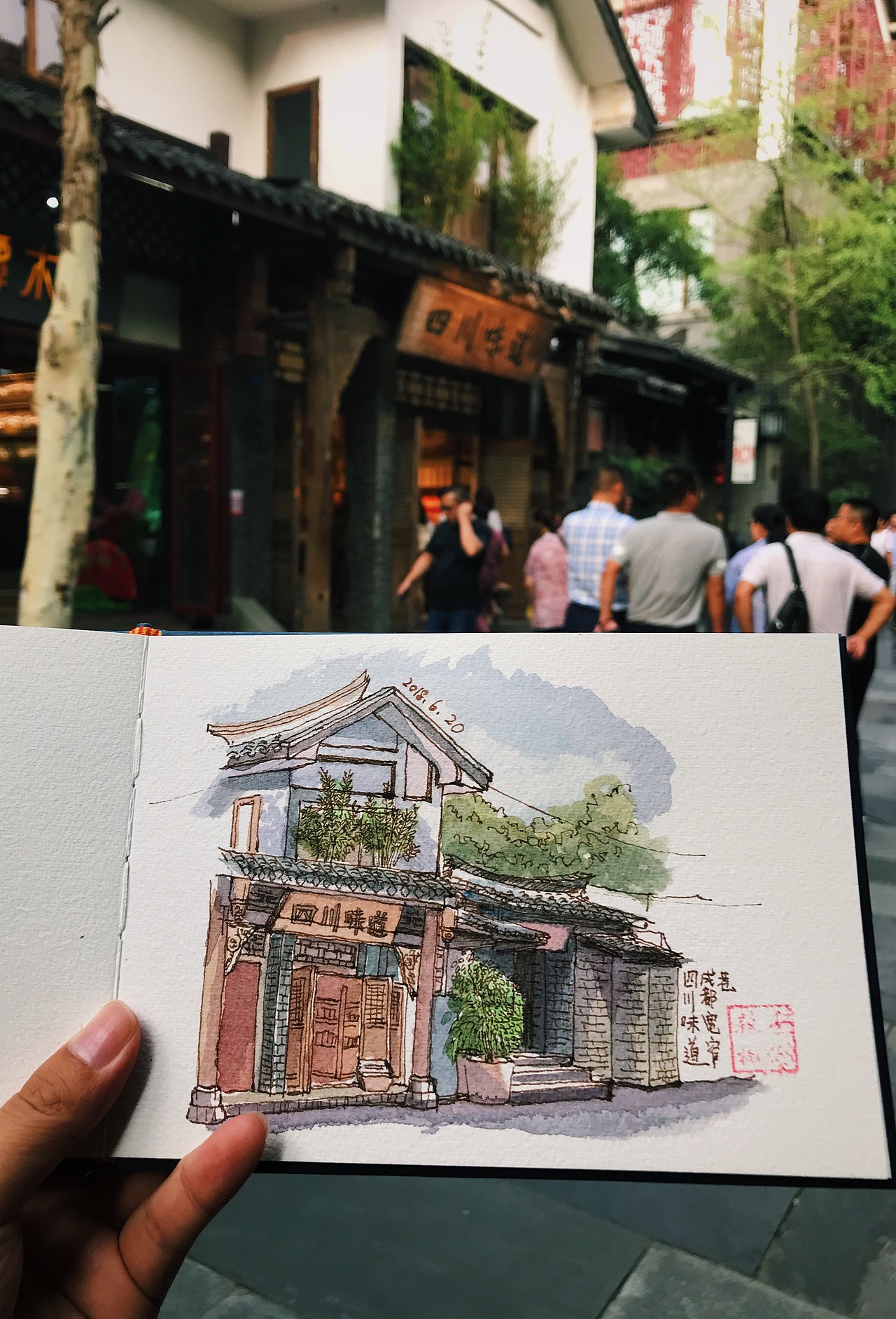 6月到7月的旅行写生（图ZMTIzNTkwNTk2） - 绘画 - 站酷设计师辣椒水彩原创素材 - 站酷ZCOOL