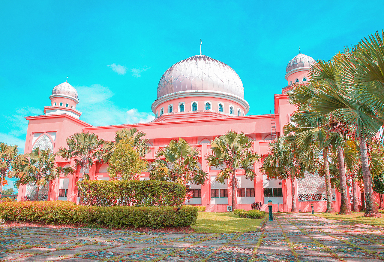 马来西亚布城清真寺高清图片下载-正版图片500866459-摄图网