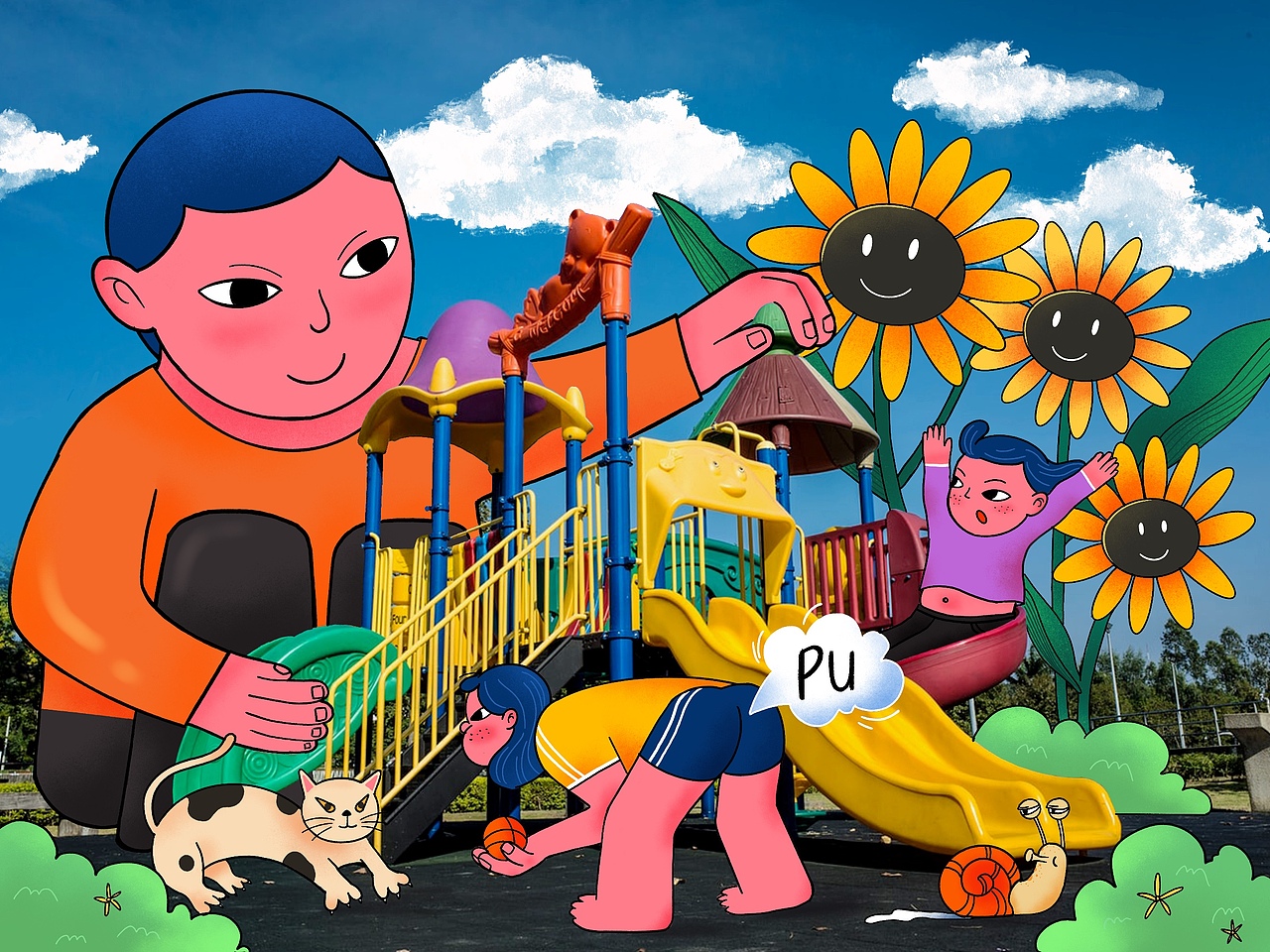 六一儿童节--就是玩儿（图ZMjU3MDI1NDI0） - 创作习作 - 站酷设计师小呆_xiaodai原创素材 - 站酷ZCOOL