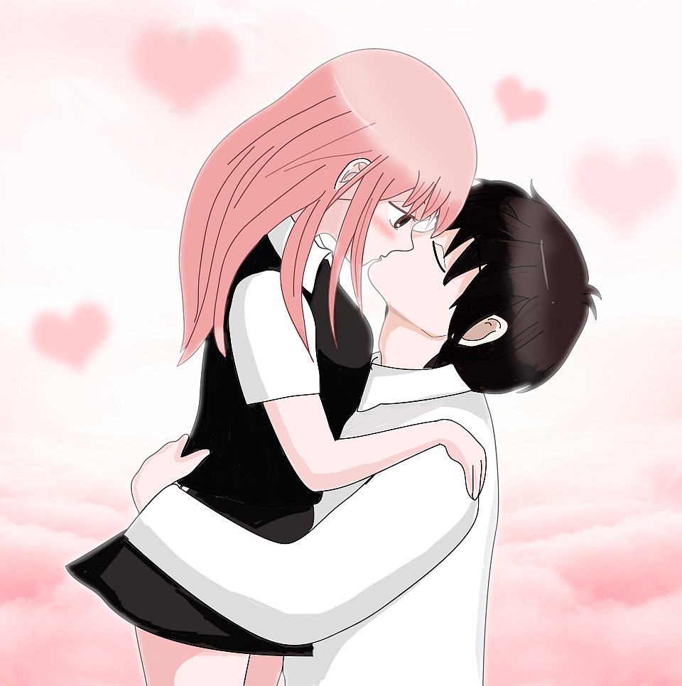 卡通表情情侣形象