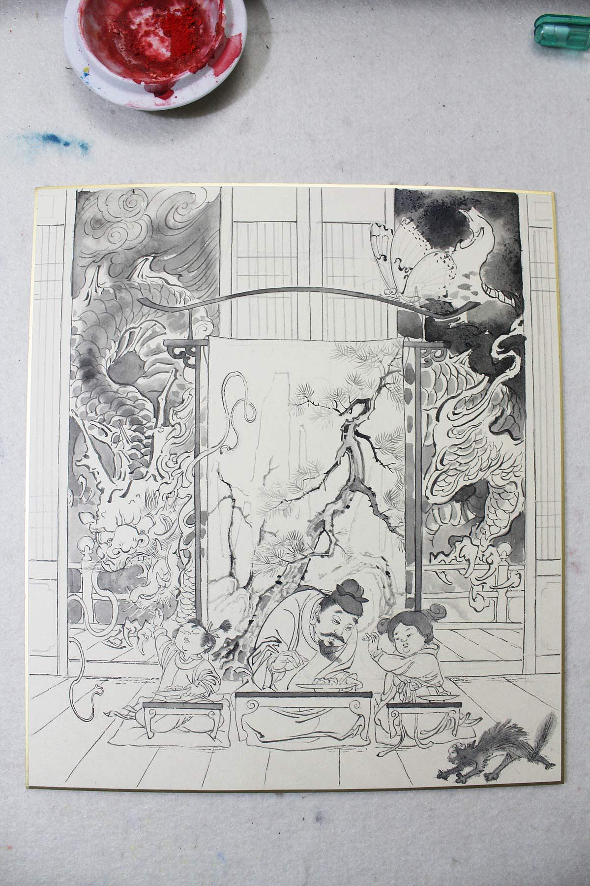 古风十二星座【射手】+二十四节气【冬至】（图ZMjI5NDU3OTY=） - 绘画 - 站酷设计师莲羊原创素材 - 站酷ZCOOL