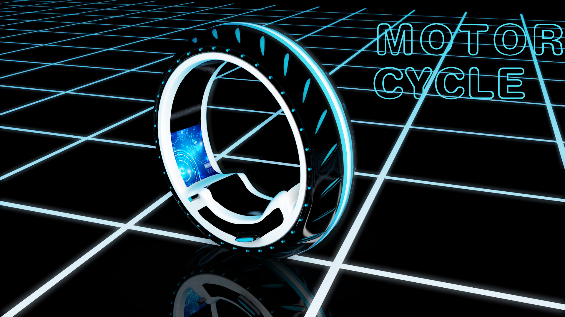 motor cycle 科幻独轮摩托