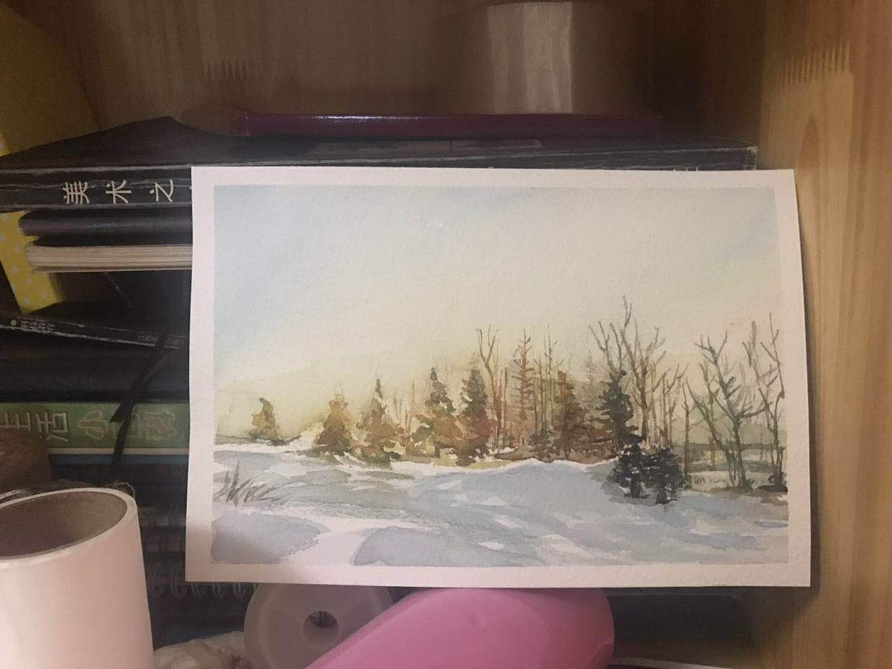 近期的水彩和油画