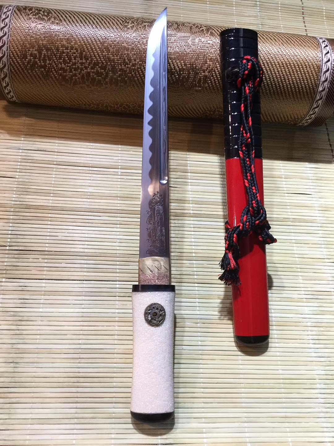 折叠钢研磨版日本雕物短刀 和风堂美术刀剑（图ZMjU3NzU2NTgw） - 其他手工艺 - 站酷设计师和风堂美术刀剑原创素材 - 站酷ZCOOL