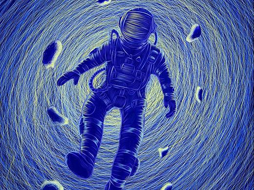 线圈插画-《星河入梦》