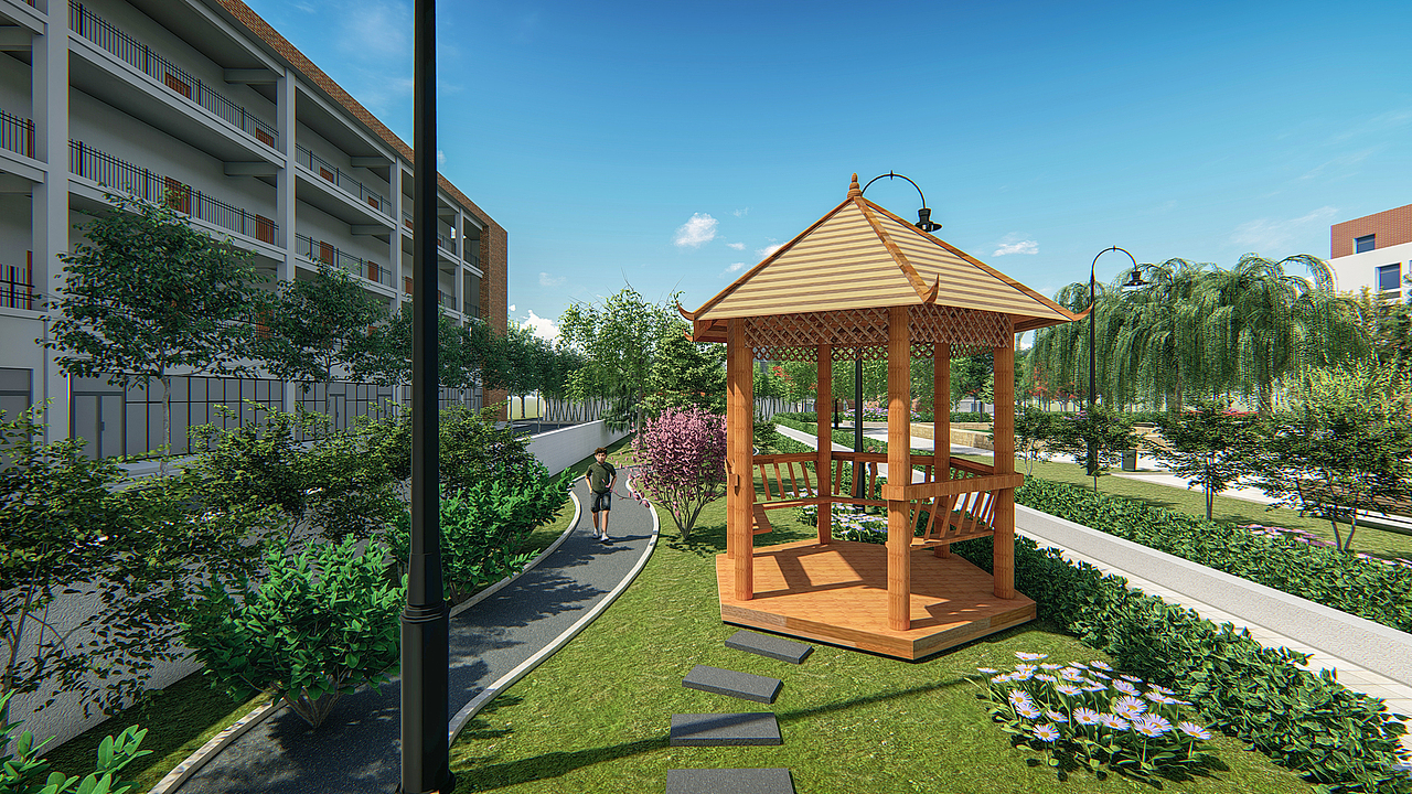 某大学牡丹园景观设计