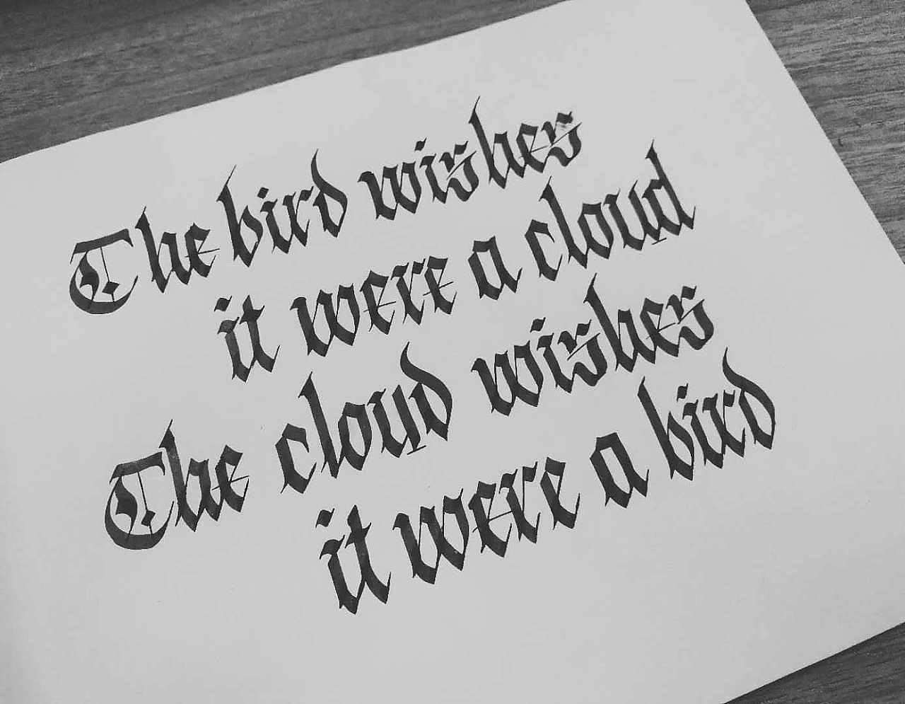 [calligraphy x lettering] 西文书法