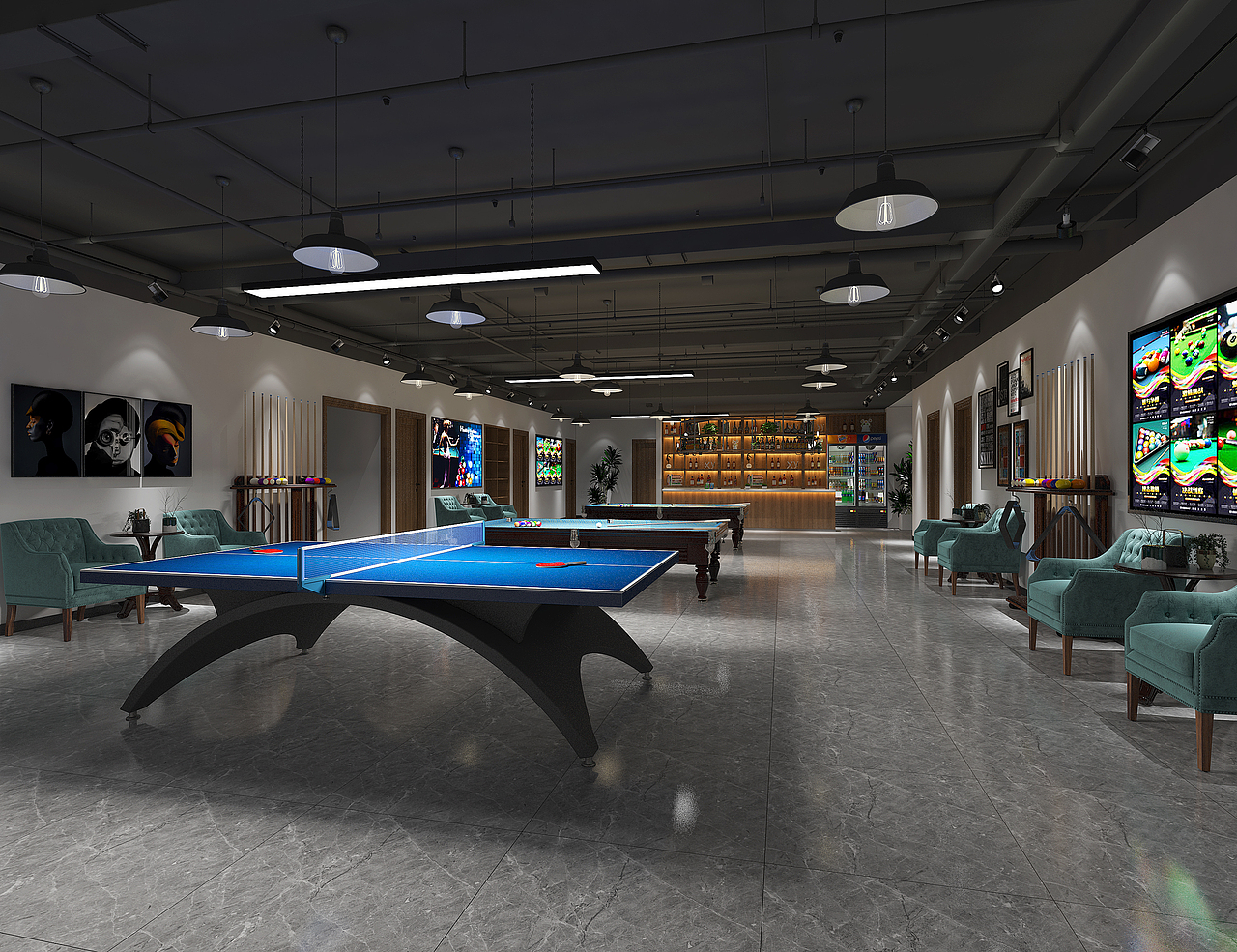 工业风娱乐休闲室