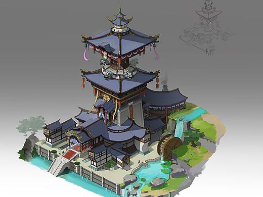 游戏中国风建筑
