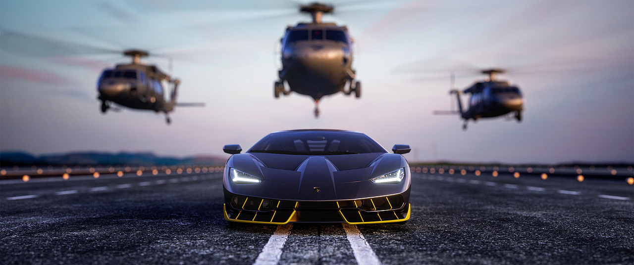【 Lamborghini - CGI 】（图ZMjgwNDY1OTY4） - 机械/交通 - 站酷设计师拾月_原创素材 - 站酷ZCOOL