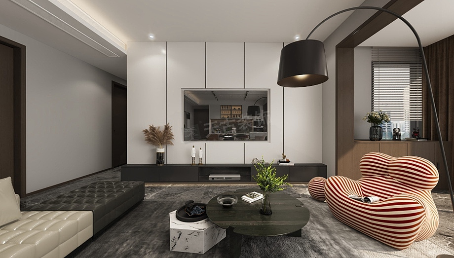 龙湖两江新宸户型装修案例|146㎡无主灯简约风设计图